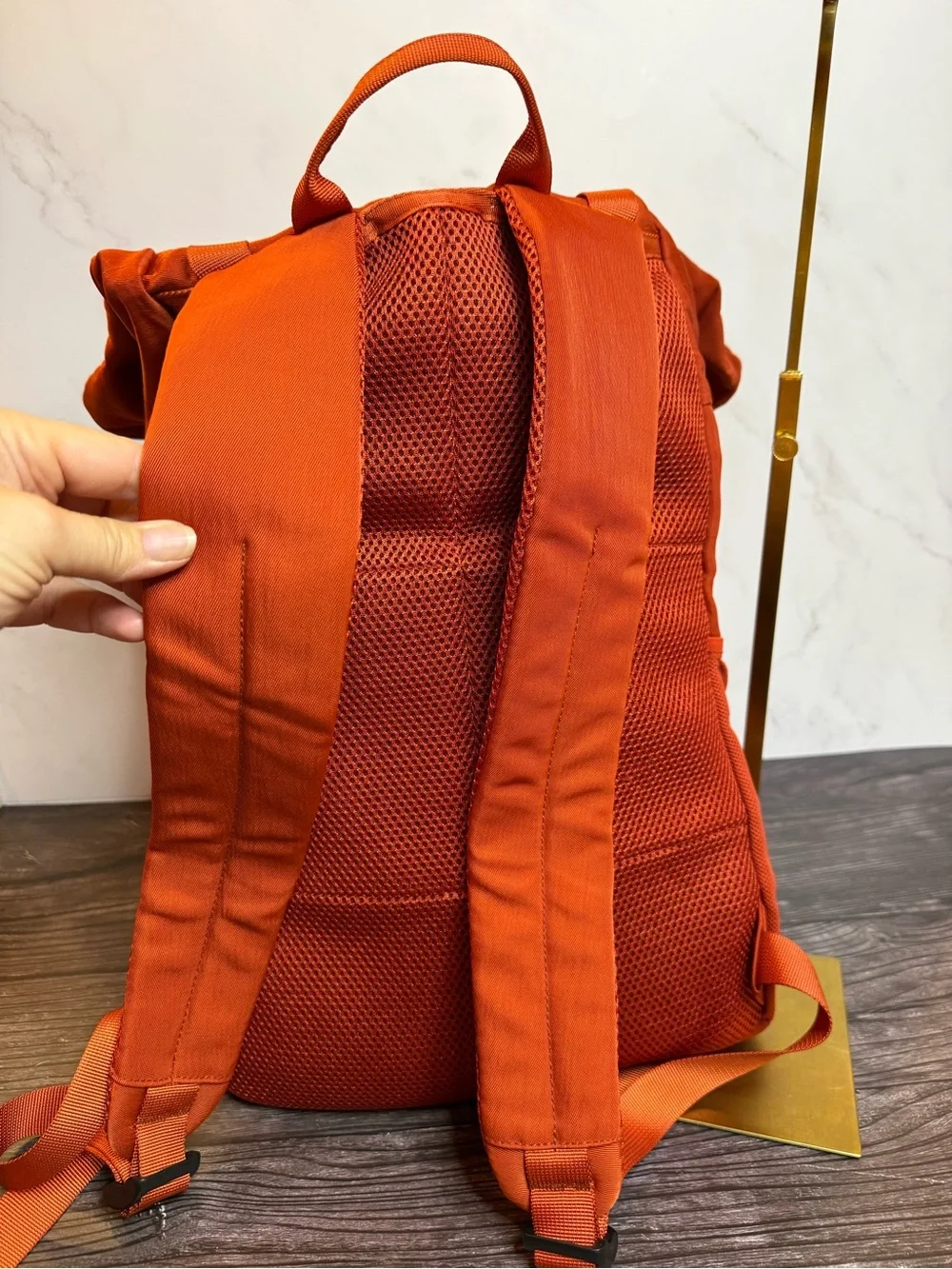 Fabletics The Only Backpack Orange NWT Multi Pocket Laptop Backpack